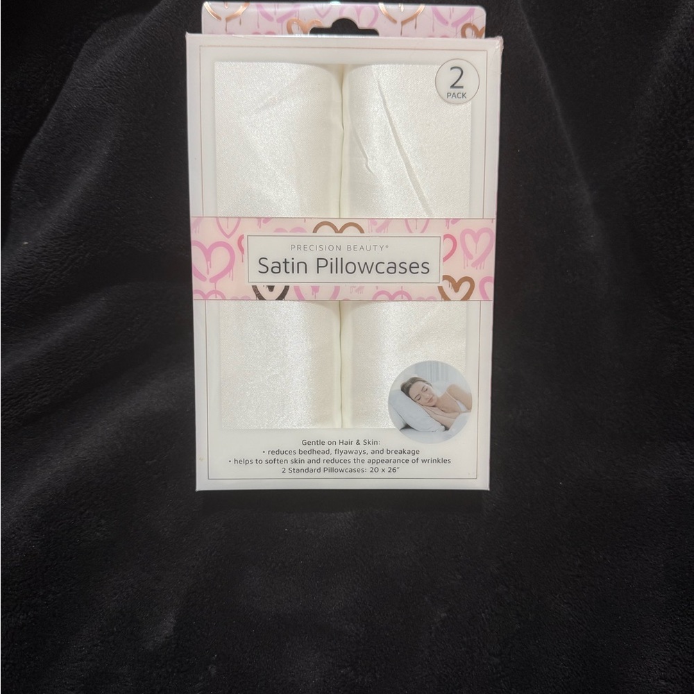 Precision Beauty Satin Pillowcases - White